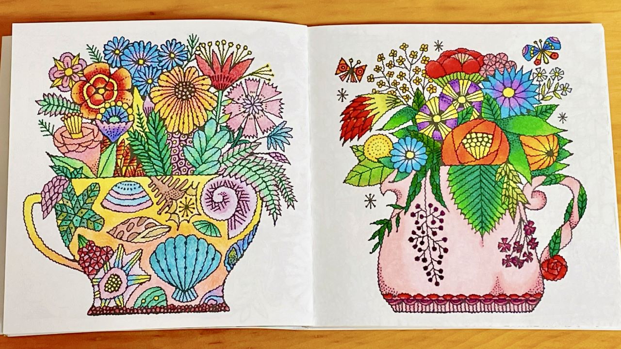 大人の塗り絵】 PEPINカラーリングブック 供え 着物 浮世絵 日本